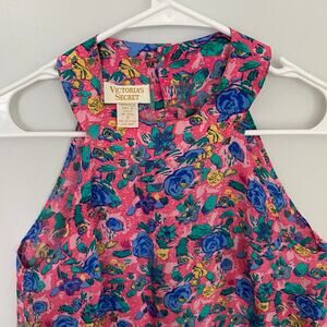 VICTORIA'S SECRET Y2k Vintage Gold Label 100% Silk Slip Dress Small Nightgown